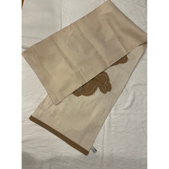 Farmhouse Table runner burlap bunny Easter Nicole Miller - Picture 7 of 9